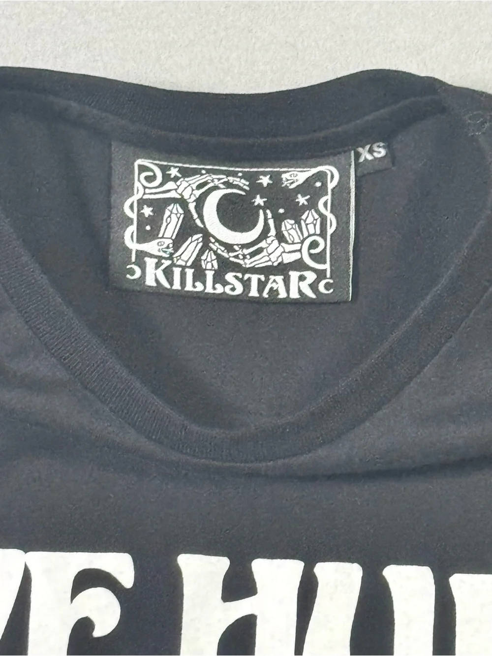 Killstar Black 'Love Hurts' Gothic Skull Long Sleeve Tee - Picture 7 of 13